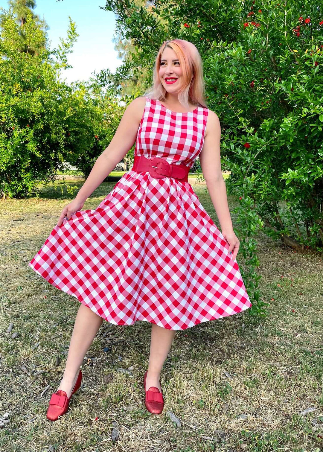 Gingham Midi Dress – Classy Cozy Cool