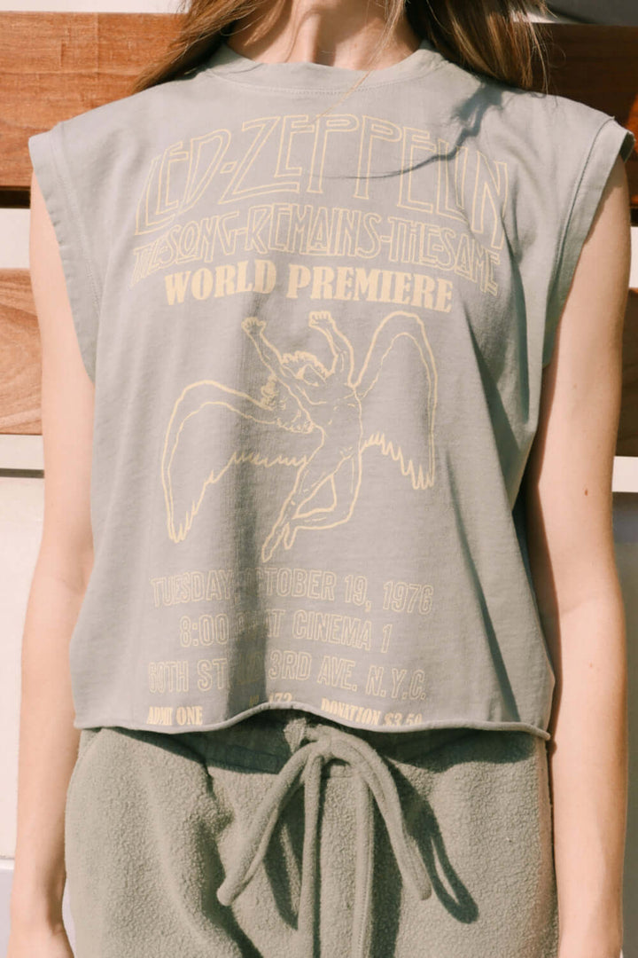 People of Leisure - Rock and roll with Led Zeppelin and their private music label Swan Song in our Led Zeppelin Swan Song Women's Tank Top. Slightly oversized and relaxed fit.