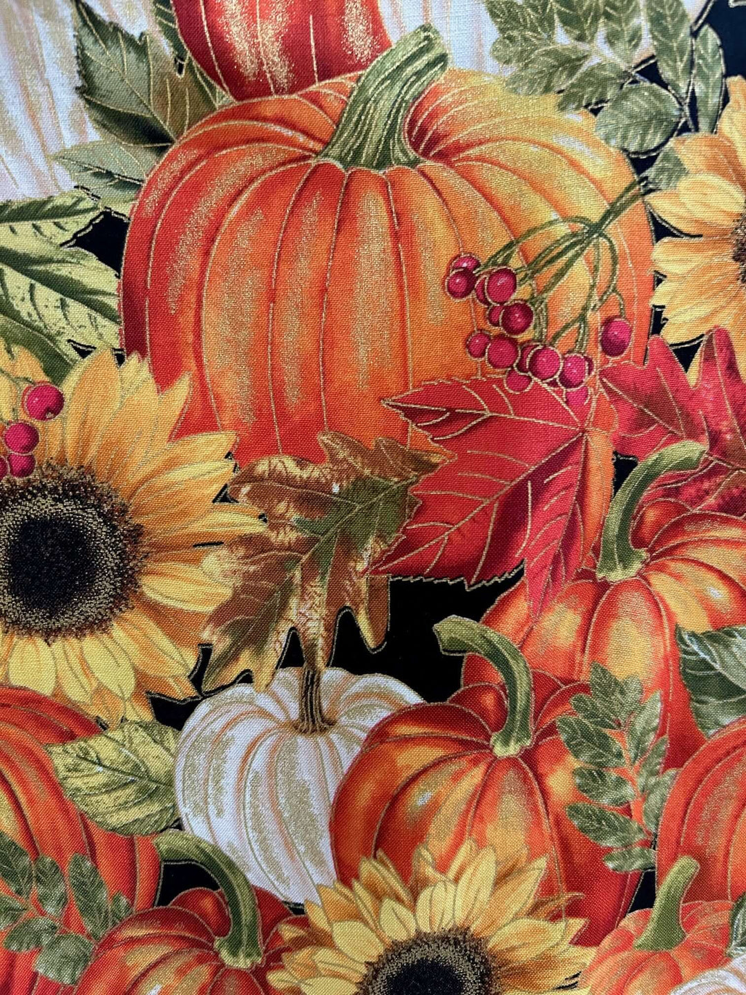 Made in USA. Shop the Sunflower &amp; Pumpkin cotton skater skirt by Retrolicious, with a vintage-inspired silhouette and elasticized back waist. Perfect for Fall.