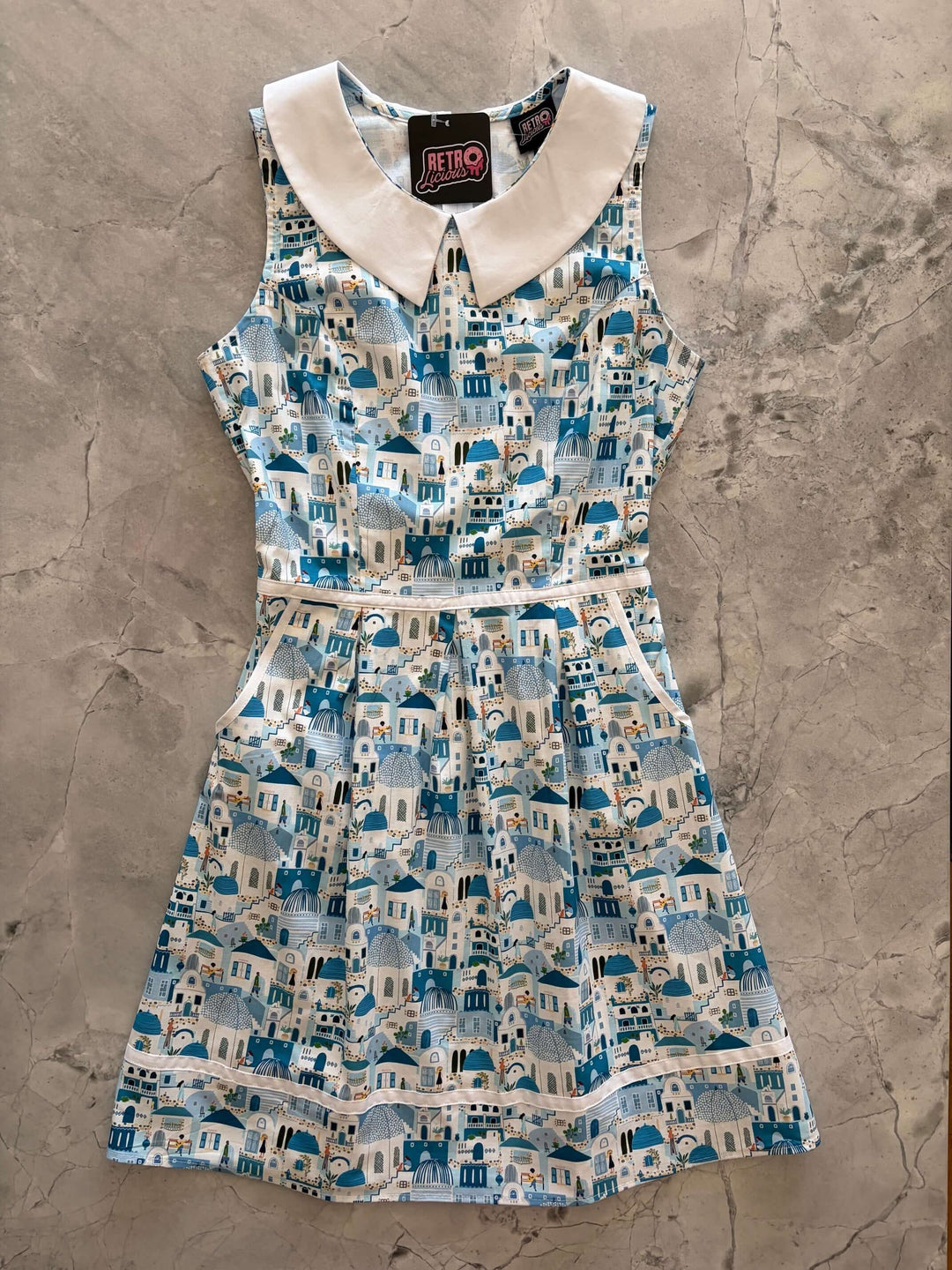 Santorini Collared Dress XL