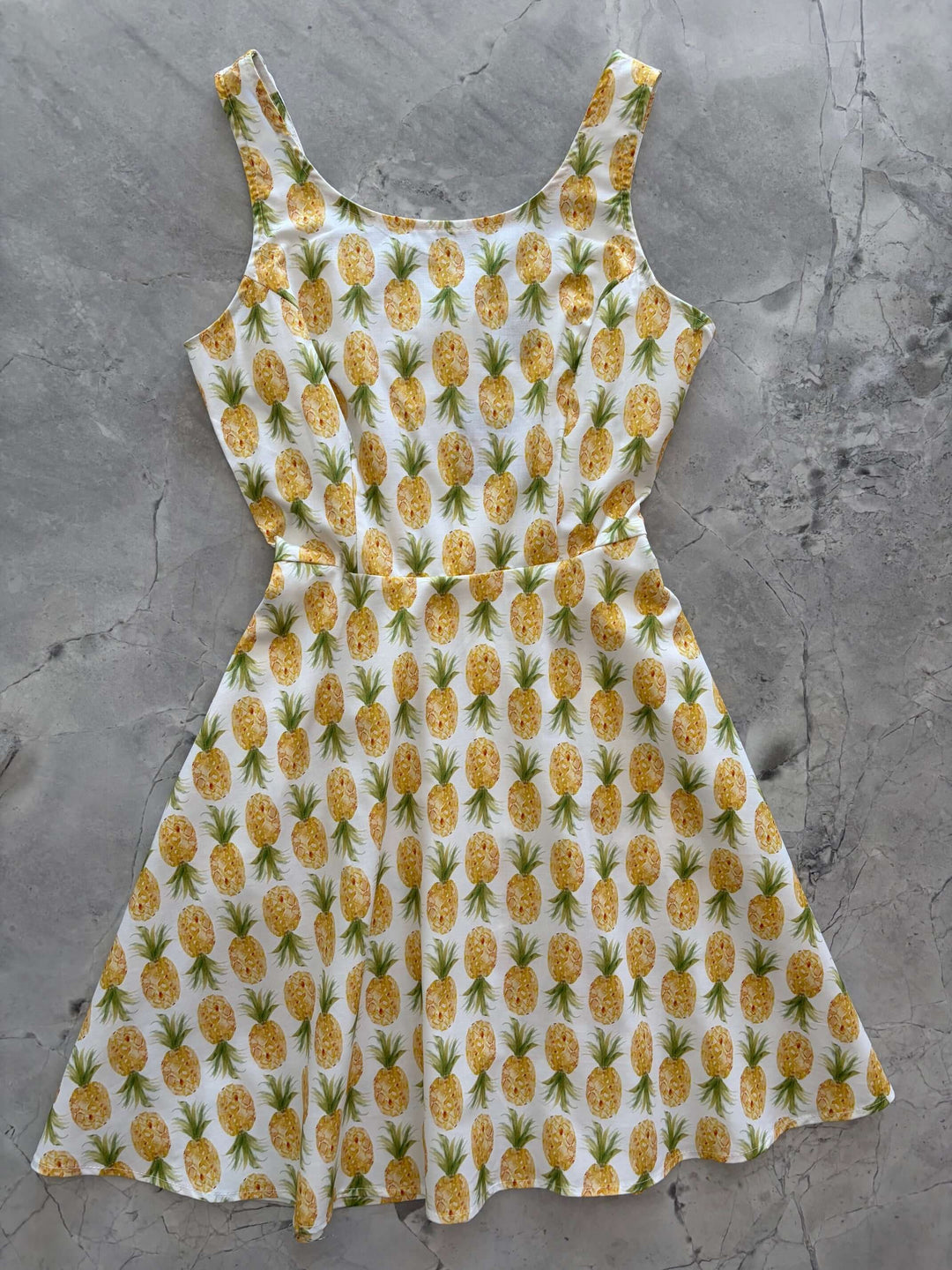 pineapple skater dress Retrolicious Pineapple Print Skater Dress