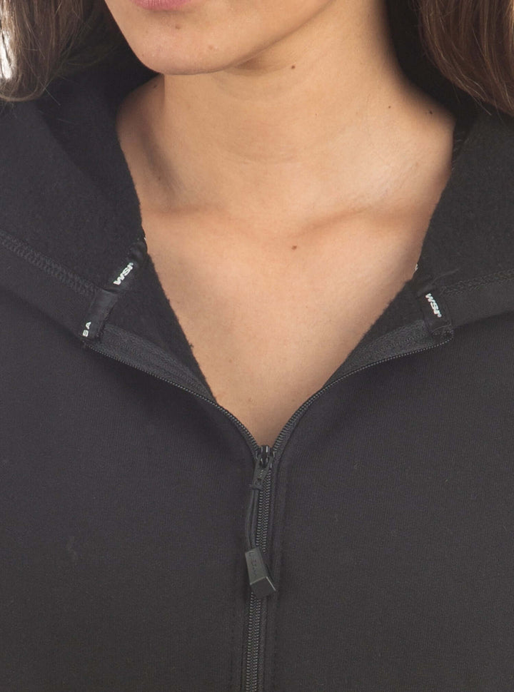 Made in USA WSI Sportswear Women's Highland Faith Family Freedom Full Zip Sweatshirt in Black