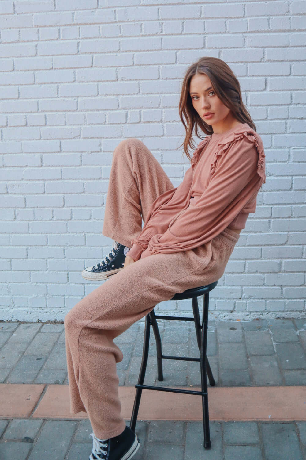 People of Leisure - This lightweight, hemp and organic cotton top is named after our very own Leisure girl, the Jade is an update to the classic long sleeve top. Same shape and ruffle sleeves