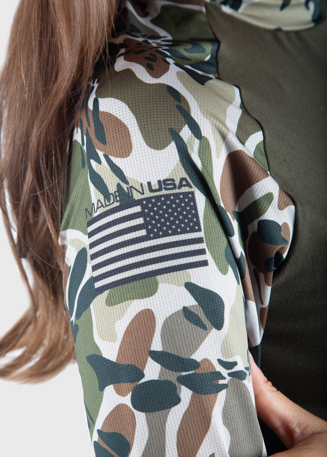 SoftTECH™ OLIVE PRYM1 OS CAMO Mesh Long Sleeve