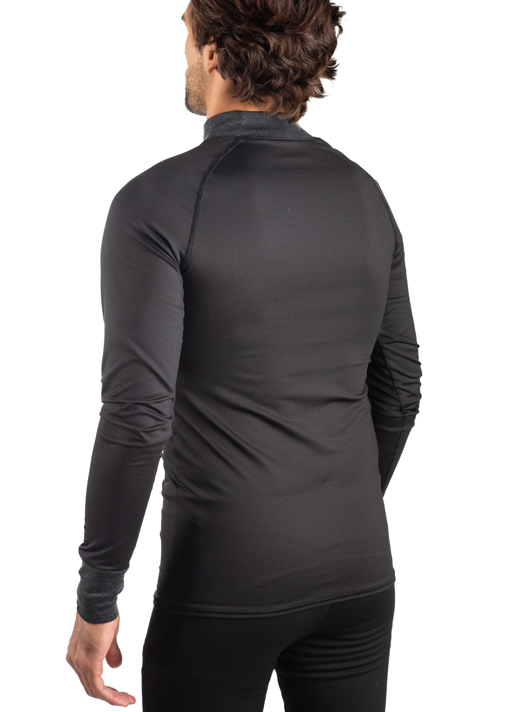 Made in USA WSI Sportswear Men's HEATR® Volt Long Sleeve Base Layer Shirt in Black, New and improved HEATR® is equipped with more stretch and durability! Form Fit Base layer, Thumbholes, Will keep you warm even in temperatures from -10° to 60° F HEATR® is built around the neck and wrists for enhanced warmth without bulk ProWikMax™ integrated in the core and arms to help enhance wicking and venting capabilities. 4 way stretch for flexibility, durability, and comfort 