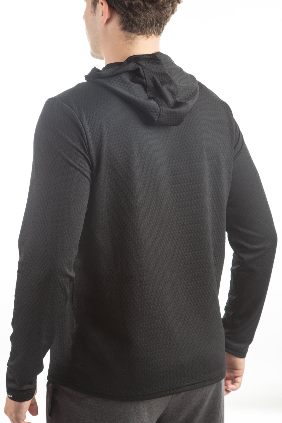 Made in USA. WSI Sportswear Men’s Illusion Mesh Sun Hoodie. Lightweight. Stretch. Breathable. Built-in UPF 50 Sun Protection.