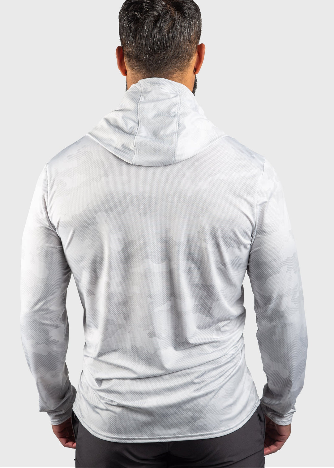 Experience superior comfort and protection with the American Made Eagle Mesh White Out Sun Hoodie. Crafted with performance mesh, this hoodie enhances breathability for optimal ventilation. Its built-in UPF 50 offers reliable sun protection, making it ideal for outdoor activities. Proudly made in the USA since 1990, it reflects quality craftsmanship and durability you can trust. This unisex design combines functionality with classic American manufacturing standards, perfect for staying cool and shielded und