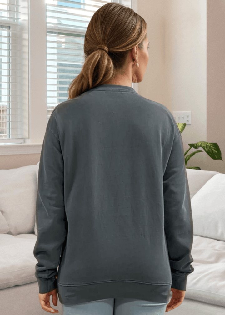 Elevate your everyday wardrobe with this heavyweight pigment-dyed cotton sweatshirt, crafted right here in the USA. Featuring a striking 67 floral graphic on a rich evergreen base, it's the perfect blend of artistic style and comfort. 