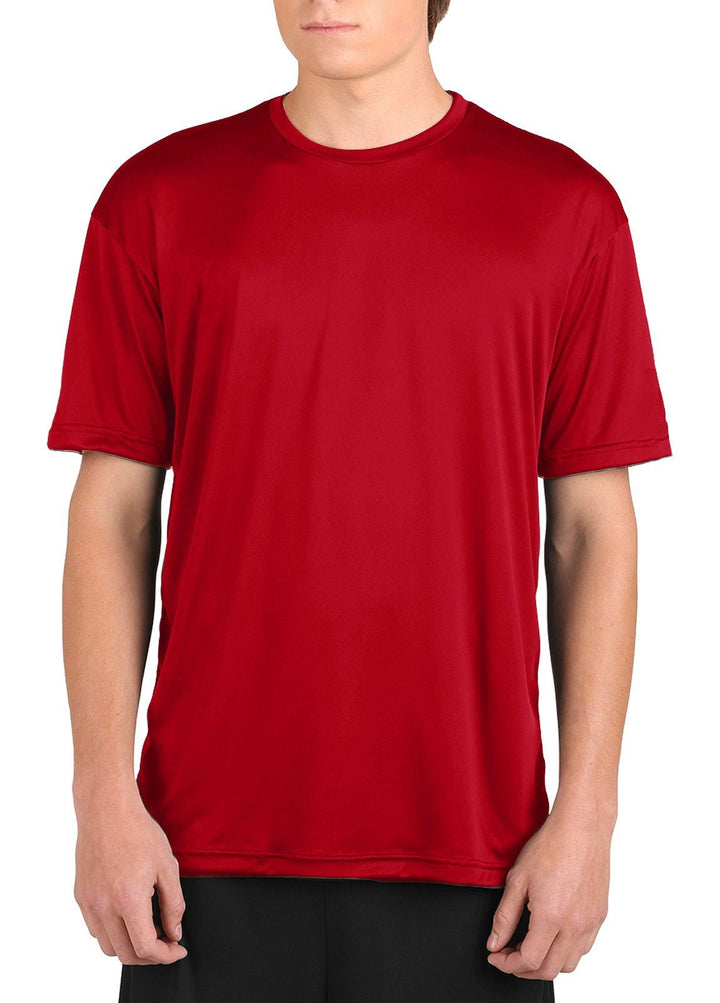 Made in USA WSI Sportswear Men's Microtech™ Loose Fit Short Sleeve Shirt, Soft, comfortable, dry-fit, American-made clothing 