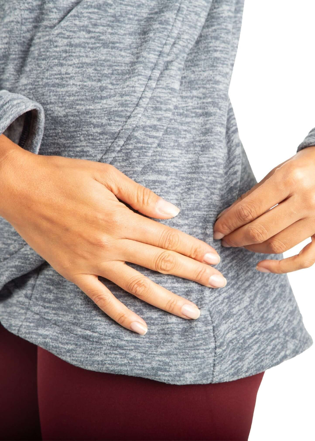 Polar Fleece Asymmetrical Pullover