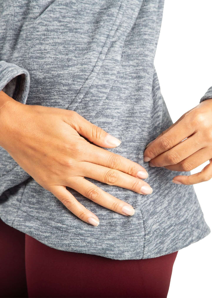 Polar Fleece Asymmetrical Pullover