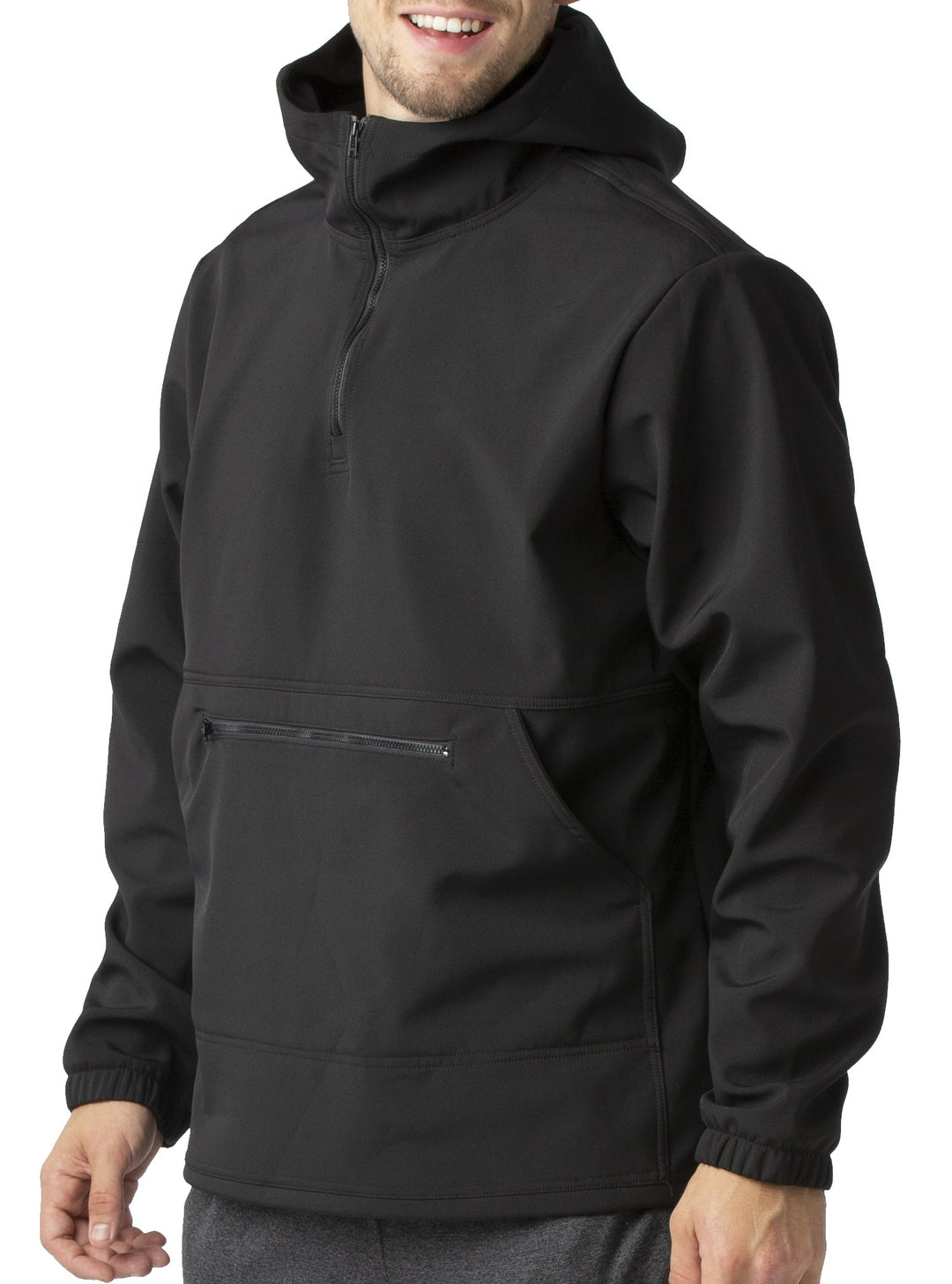 Made in USA WSI Sportswear Men's Arctic Windstop Thermal Jacket. This Arctic Windstop Thermal Jacket is designed for the active man requiring warmth and comfort in even the coldest of temperatures. Thermal windstop throughout to block wind Convenient pockets and a zippered pouch at the front ensure easy access. The Arctic Windstop Thermal Jacket resists winds up to a -20 degree windchill. Will keep you warm even in temperatures from -20° to 50° Color: Black Made in USA Material Technology: Windstop: 94% Pol