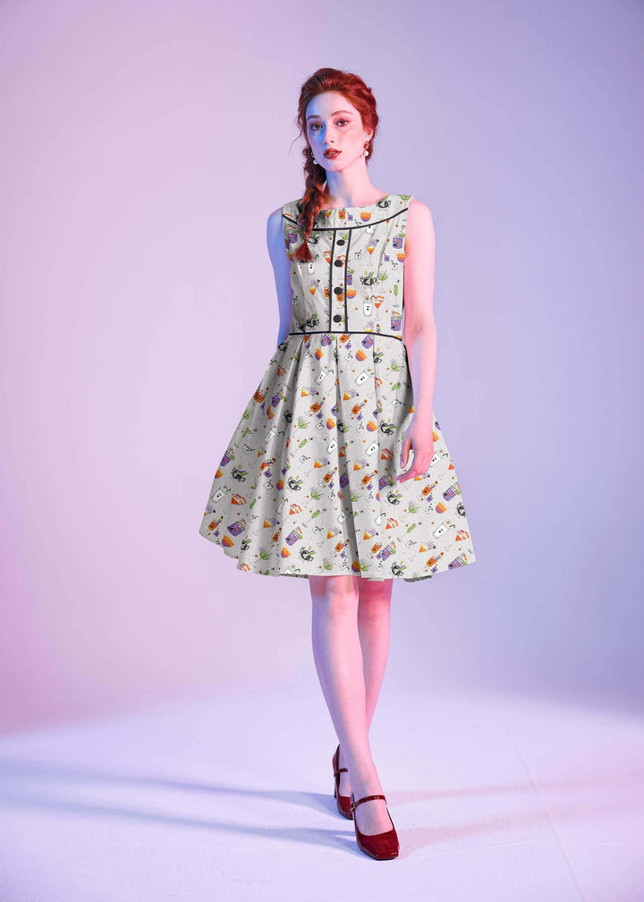 Elizabeth Dress in Witches Brew, additional view