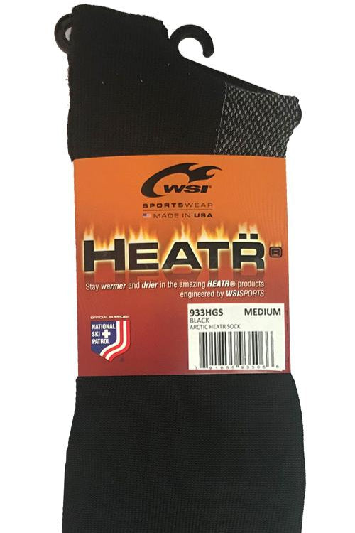 Made in USA WSI Sportswear Unisex Arctic HEATR® Socks for Men or Women, Will keep you warm even in temperatures from 0° to 50° F. We took our amazing HEATR® sock and added thickness in the foot bed for added warmth, cushion, and added support Available in a variety of colors