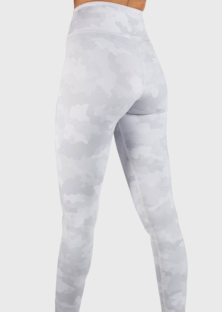 White Out Camo Wide Waistband Legging