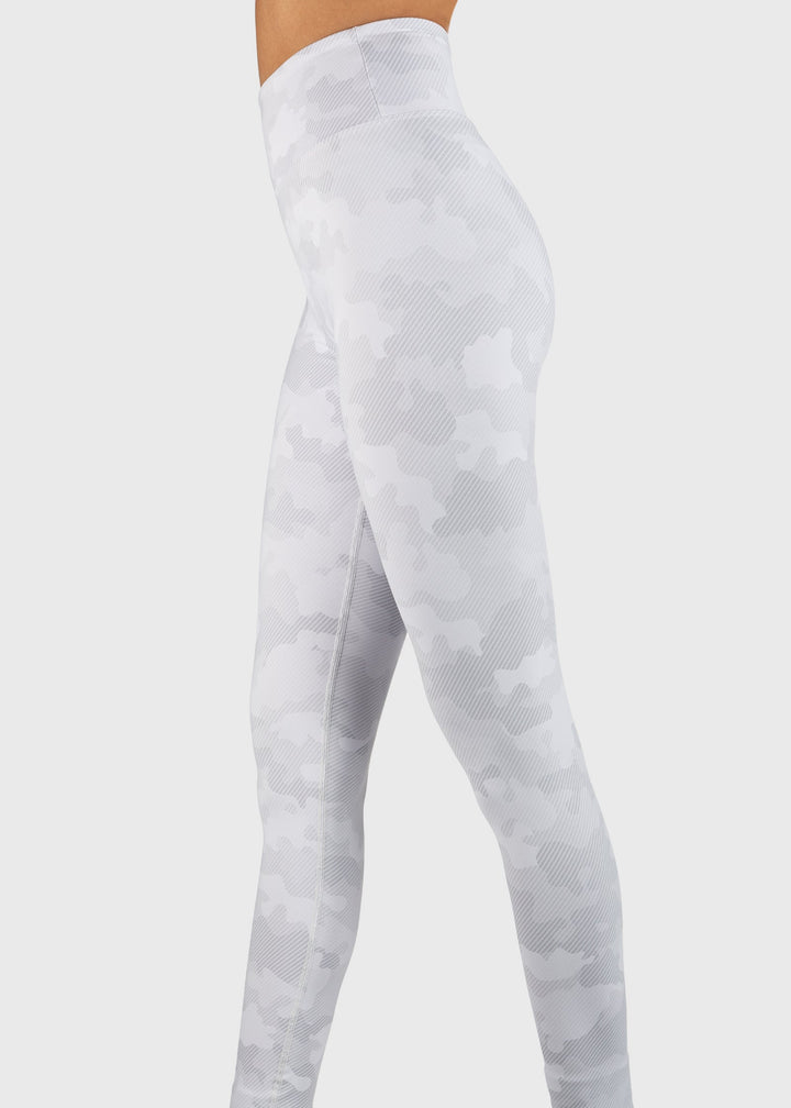 White Out Camo Wide Waistband Legging