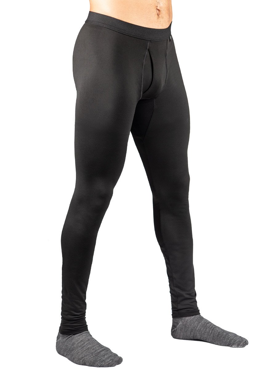 Made in USA. WSI Sportswear Men’s Arctic ProWikMax™ Pants With Fly. Comfortable. Moisture Wicking. Black.