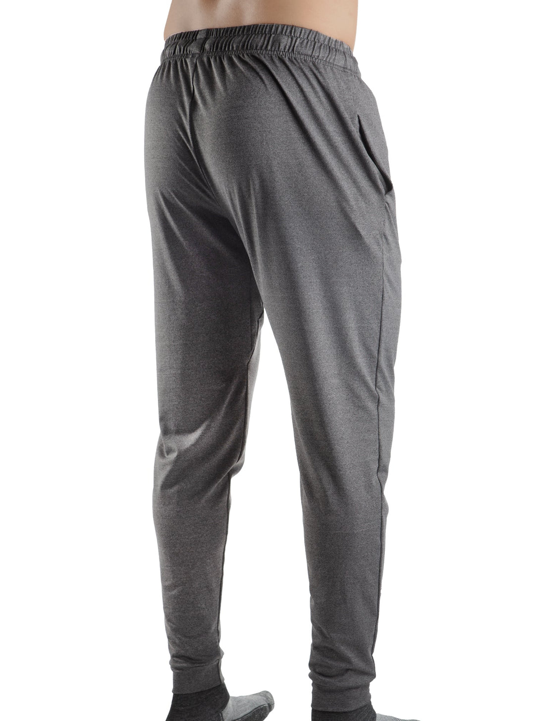 WSI Sportswear Men's SoftTECH™ Pro Joggers Made in USA in Charcoal Gray, Elastic band with draw cord, Side pockets, Cuffed Hem 