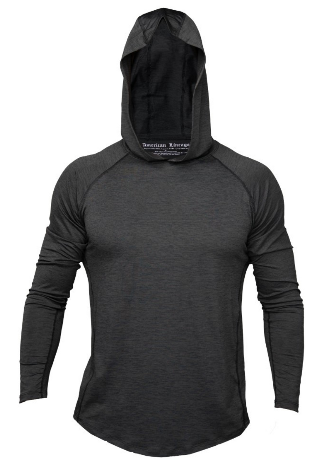 Introducing the Men's 100% Made in USA Sun Hoodie in our bold Midnight Grey colorway — a performance-ready hoodie engineered for outdoor protection.