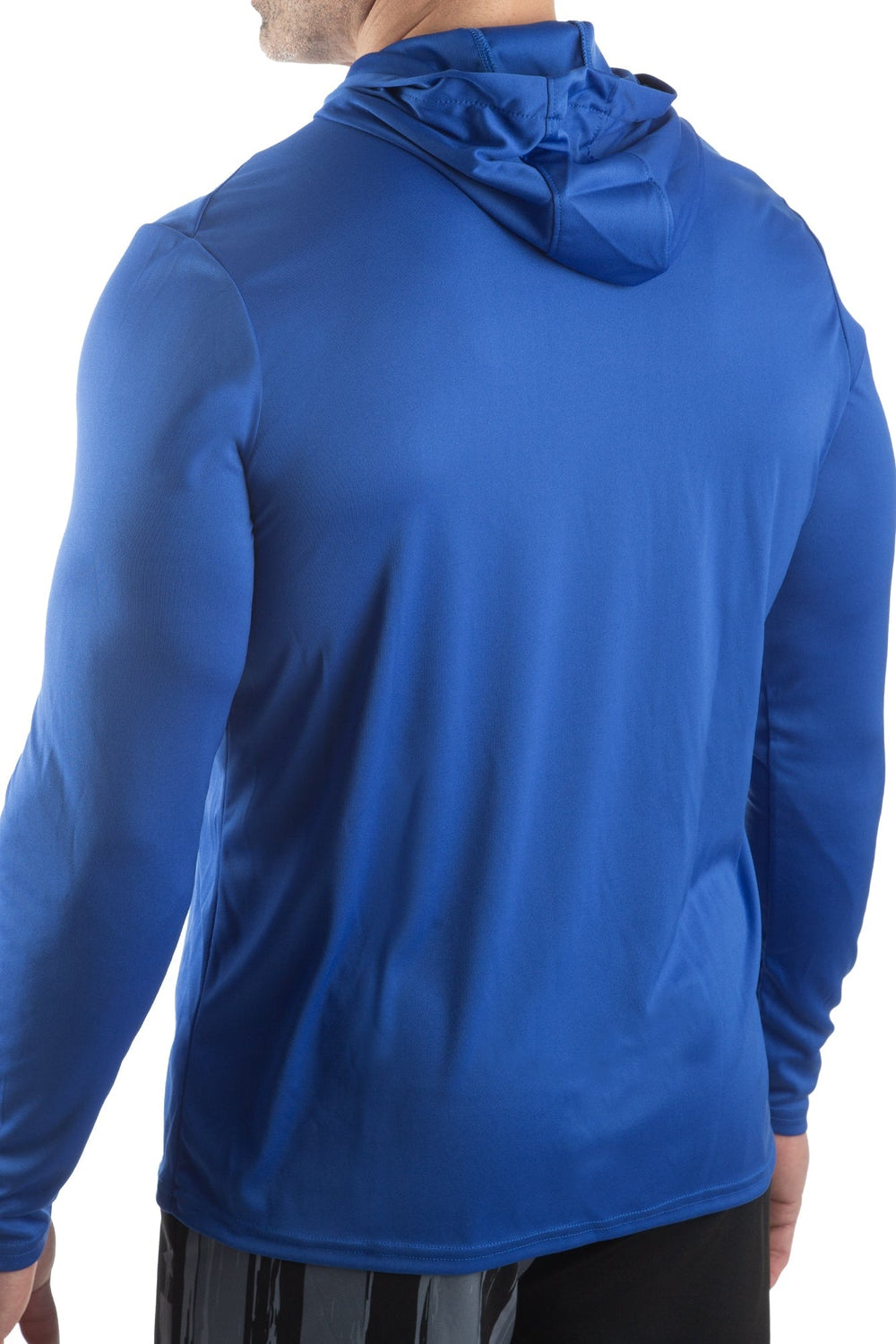 Made in USA. WSI Sportswear Men’s American Made Microtech™ Lightweight Hoodie. Moisture Wicking, Royal Blue