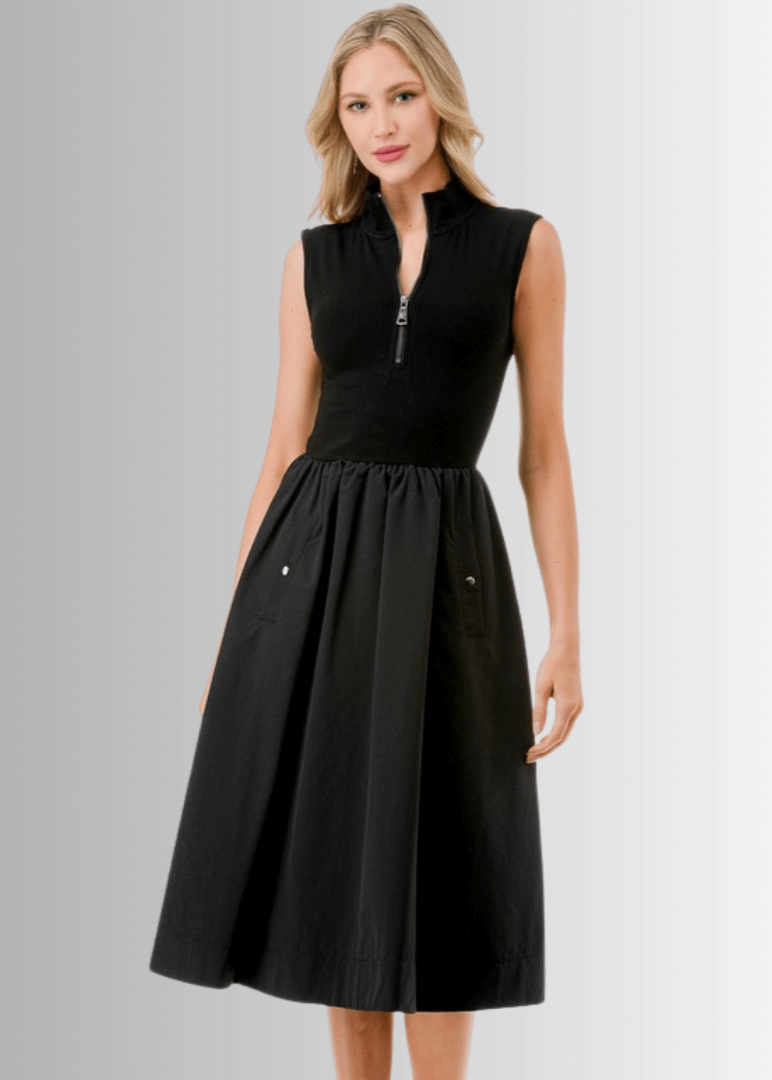 Fashion & Sophistication Midi Dress Made in USA Small