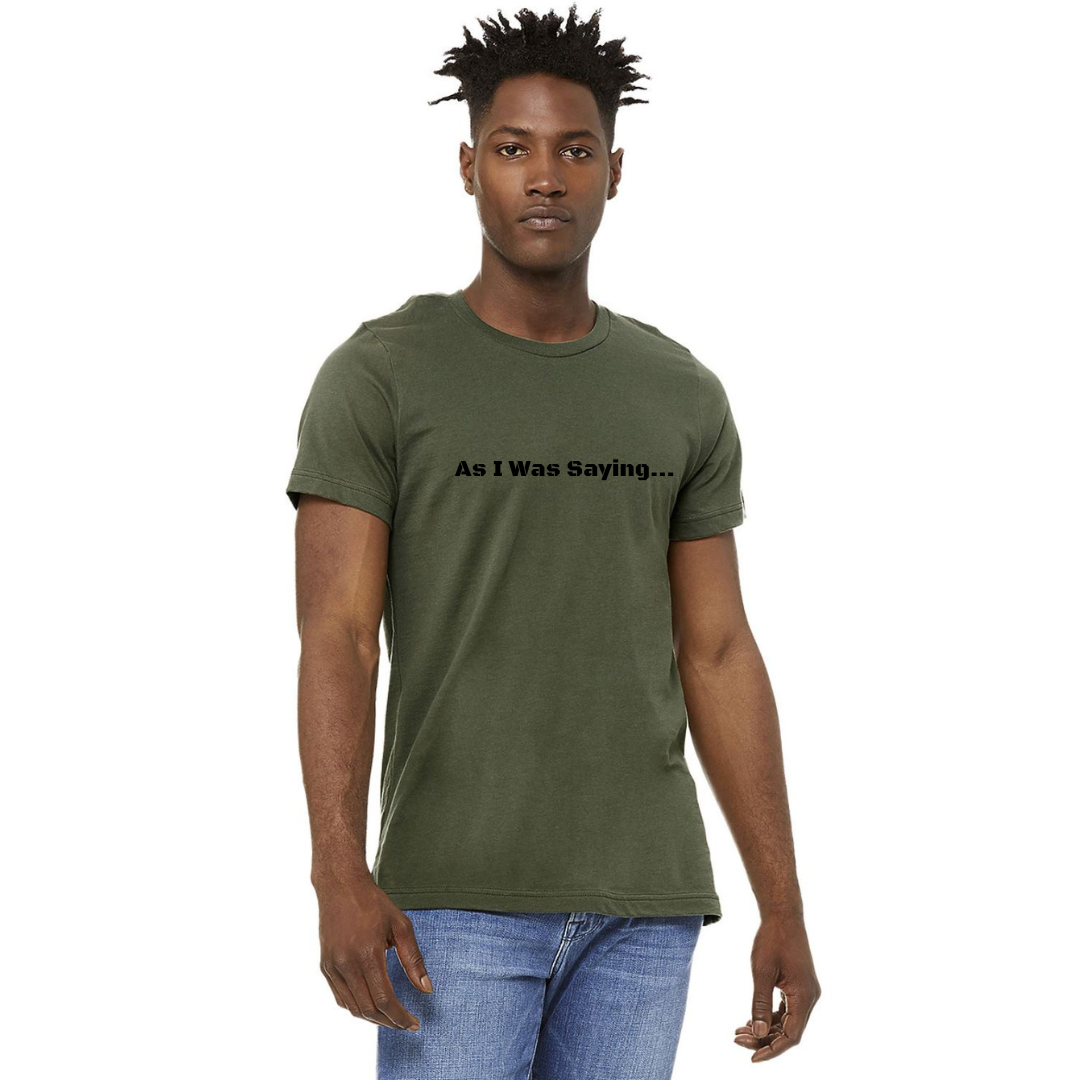 Made in USA Unisex God Bless America Graphic Trump Fight Unisex Cotton T-Shirt, Crew Neck, Short Sleeves, Color: Army Green with Black Graphic for Men or Women | Classy Cozy Cool Made in America Boutique