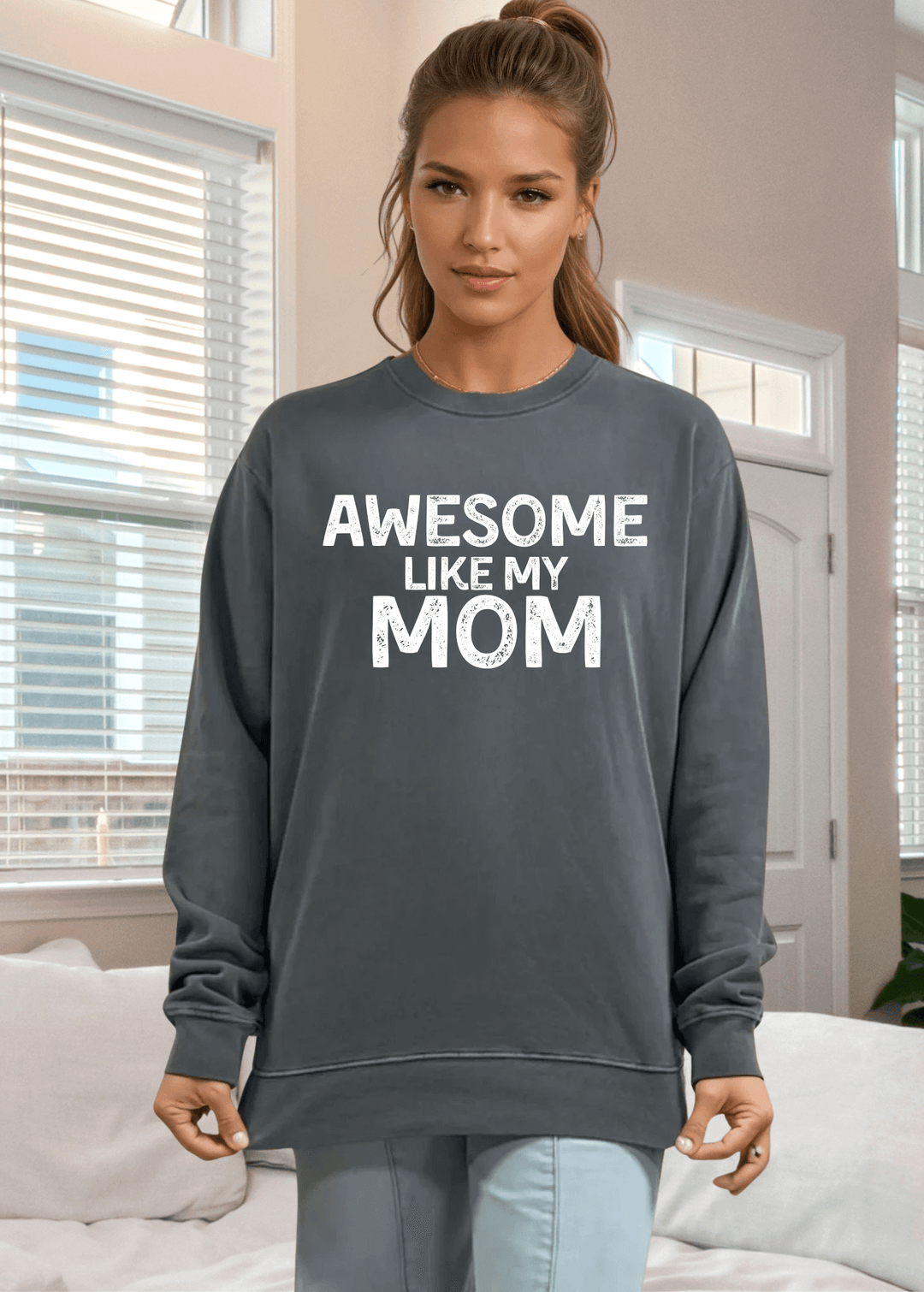 Celebrate with those who are awesome - just like you, in this heavyweight pigment-dyed cotton sweatshirt. Featuring a fun graphic design, it's the perfect gift for spreading joy to family and friends this season. 
