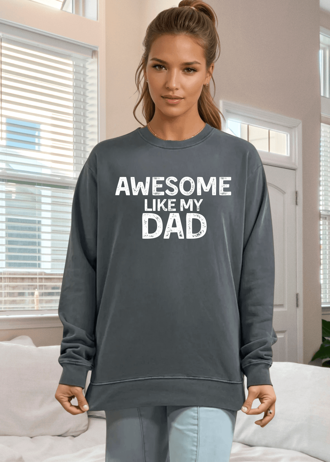 Celebrate with those who are awesome - just like you, in this heavyweight pigment-dyed cotton sweatshirt. Featuring a fun graphic design, it's the perfect gift for spreading joy to family and friends this season. 