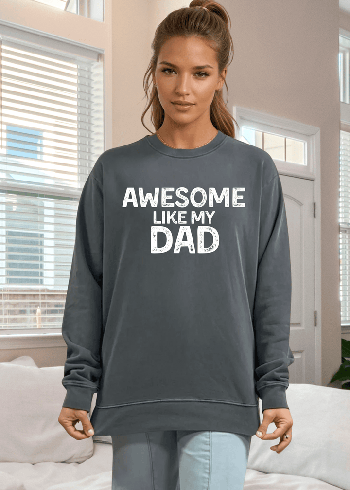 Celebrate with those who are awesome - just like you, in this heavyweight pigment-dyed cotton sweatshirt. Featuring a fun graphic design, it's the perfect gift for spreading joy to family and friends this season. 