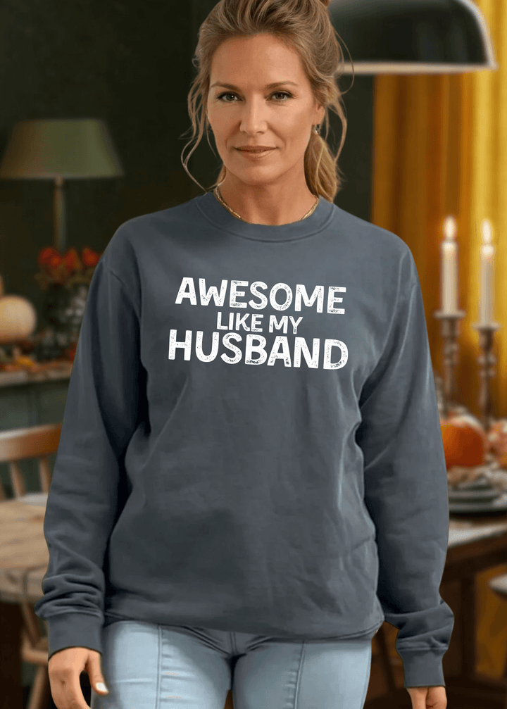 Celebrate with those who are awesome - just like you, in this heavyweight pigment-dyed cotton sweatshirt. Featuring a fun graphic design, it's the perfect gift for spreading joy to family and friends this season. 