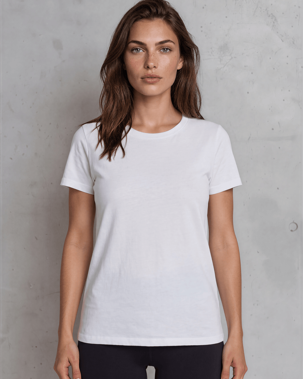 The True American Women's T-shirt, Super soft 100% combed ring-spun cotton crew neck tee, made in the USA with USA-milled fabric. Classic fit, effortless style.