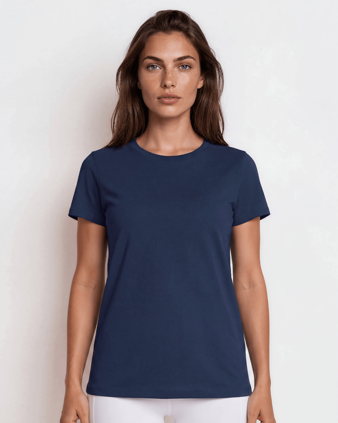 True American Cotton Crew Neck Tee - Navy