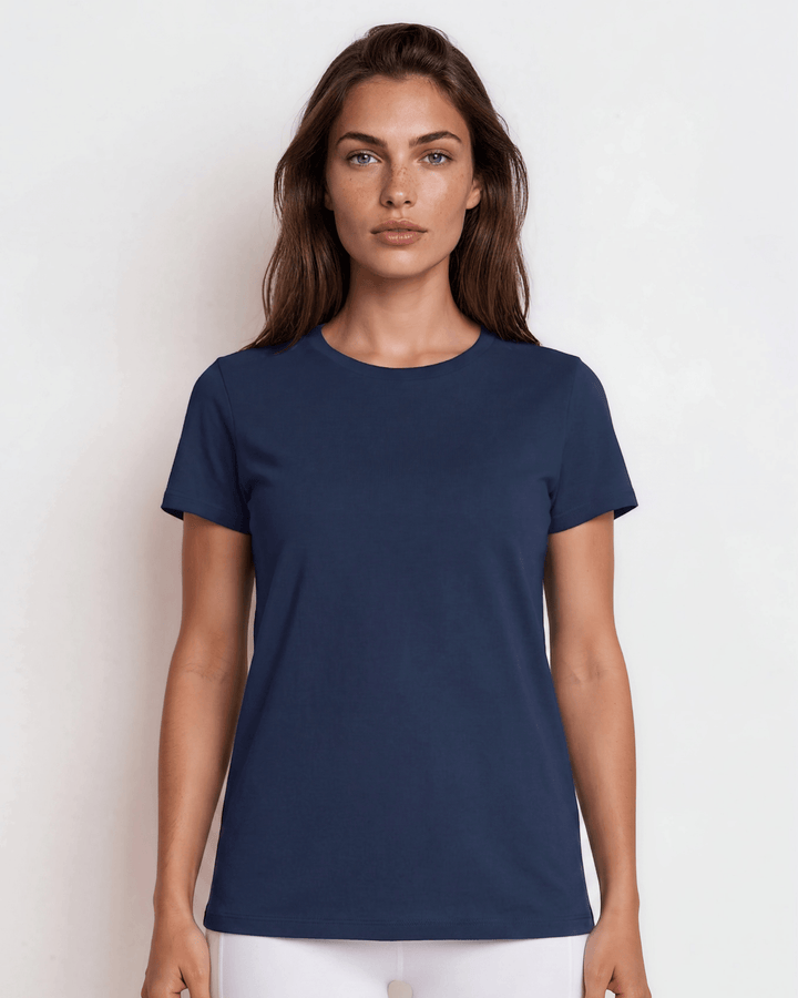 True American Cotton Crew Neck Tee - Navy