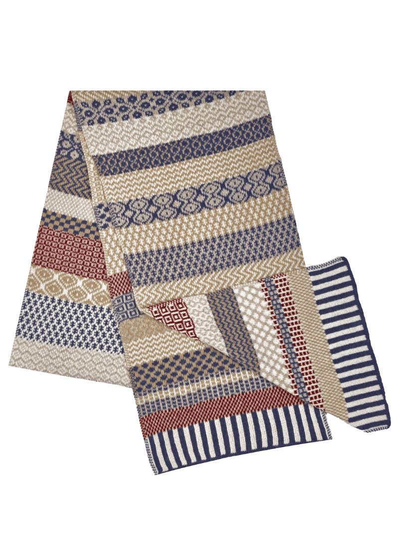 Solmate Socks BATEAU MOUCHE Knitted Scarf | Made in USA | Classy Cozy Cool Women's Made in America Clothing Boutique