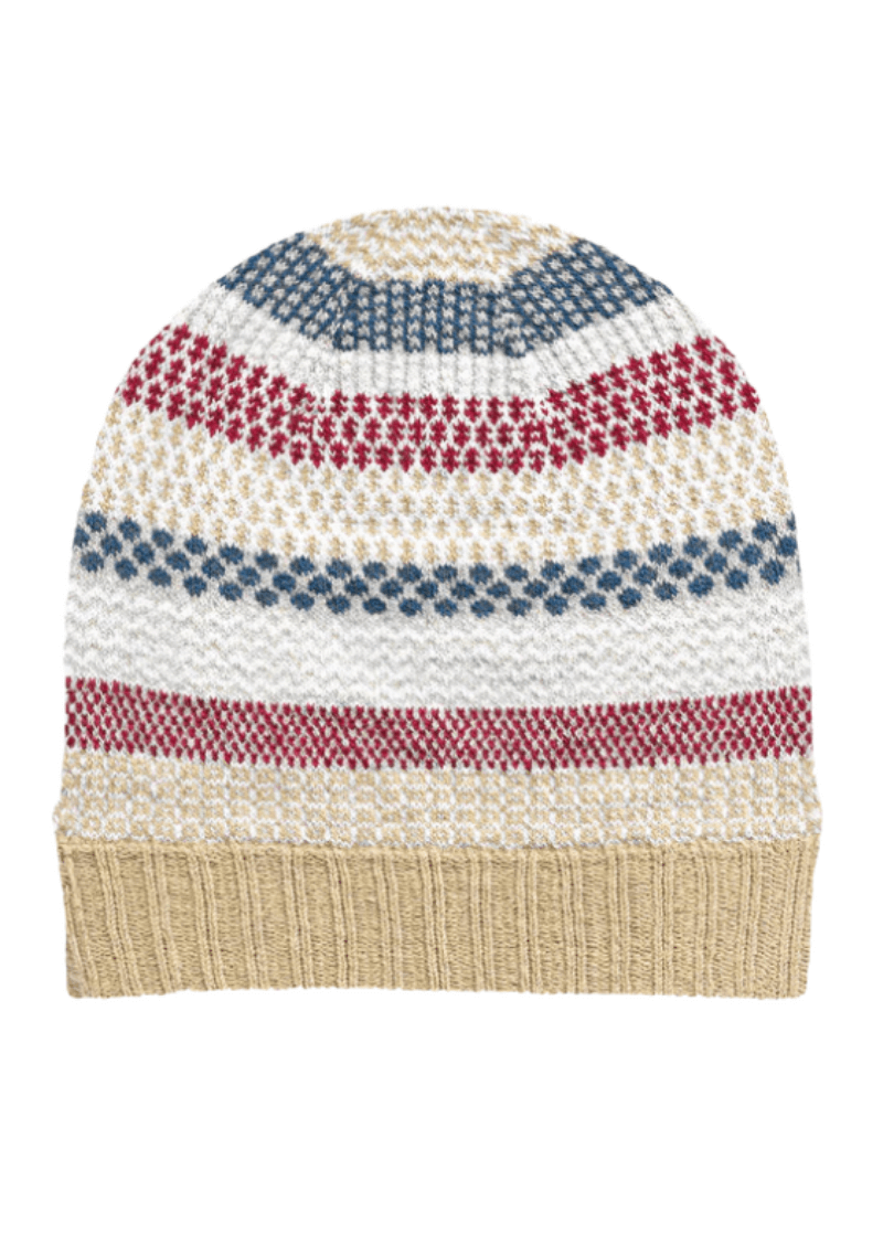 Solmate BATEAU MOUCHE Knitted Beanie Hat with With an Array of Bright Colors | Made in USA | Classy Cozy Cool Women's Made in America Clothing Boutique
