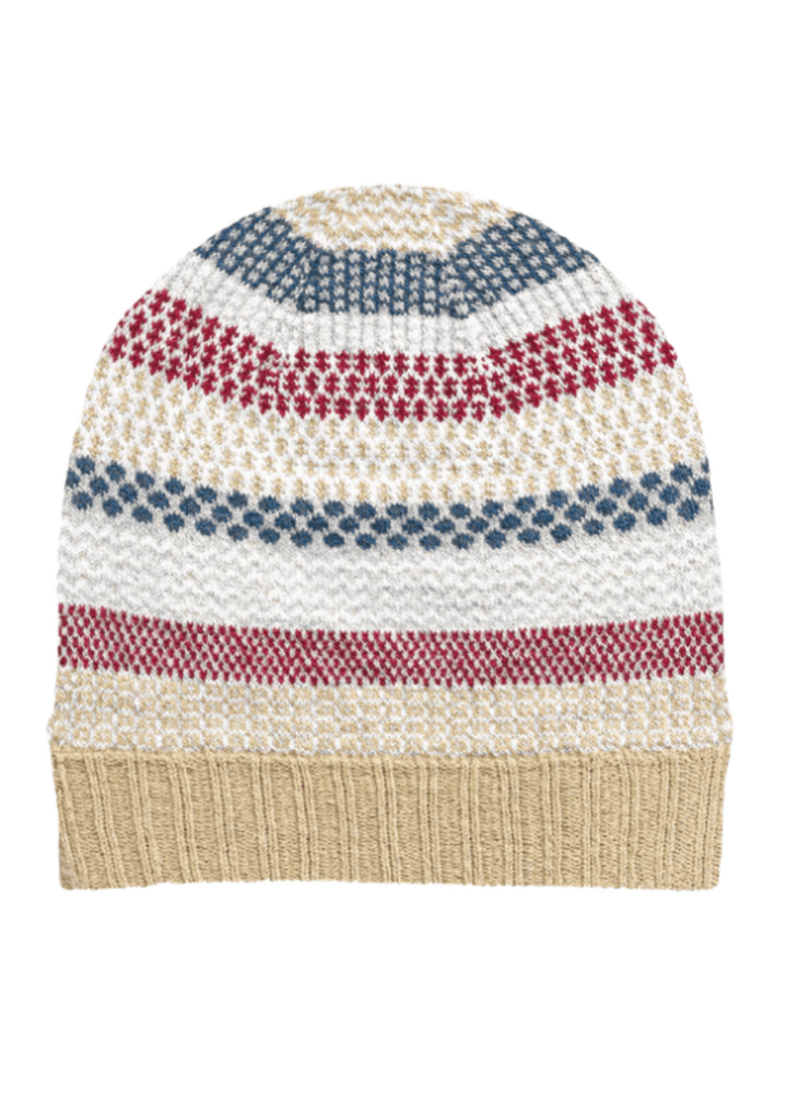 Solmate BATEAU MOUCHE Knitted Beanie Hat with With an Array of Bright Colors | Made in USA | Classy Cozy Cool Women's Made in America Clothing Boutique
