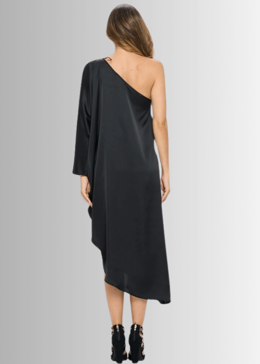 One Shoulder Asymmetrical Cocktail Dress CLEARANCE FINAL SALE
