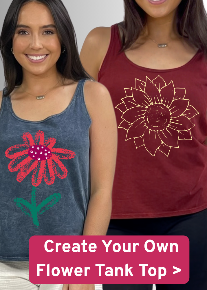 Create Your Own Flower Twenty Four Seven Cotton Tank Top