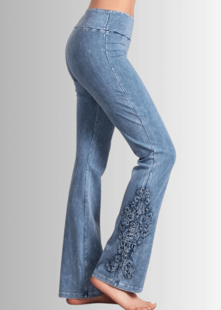 【AAKE】COTTON BOOTSCUT PT Women's NoGA Naturale Cotton Knit Bootcut Pants | Duluth