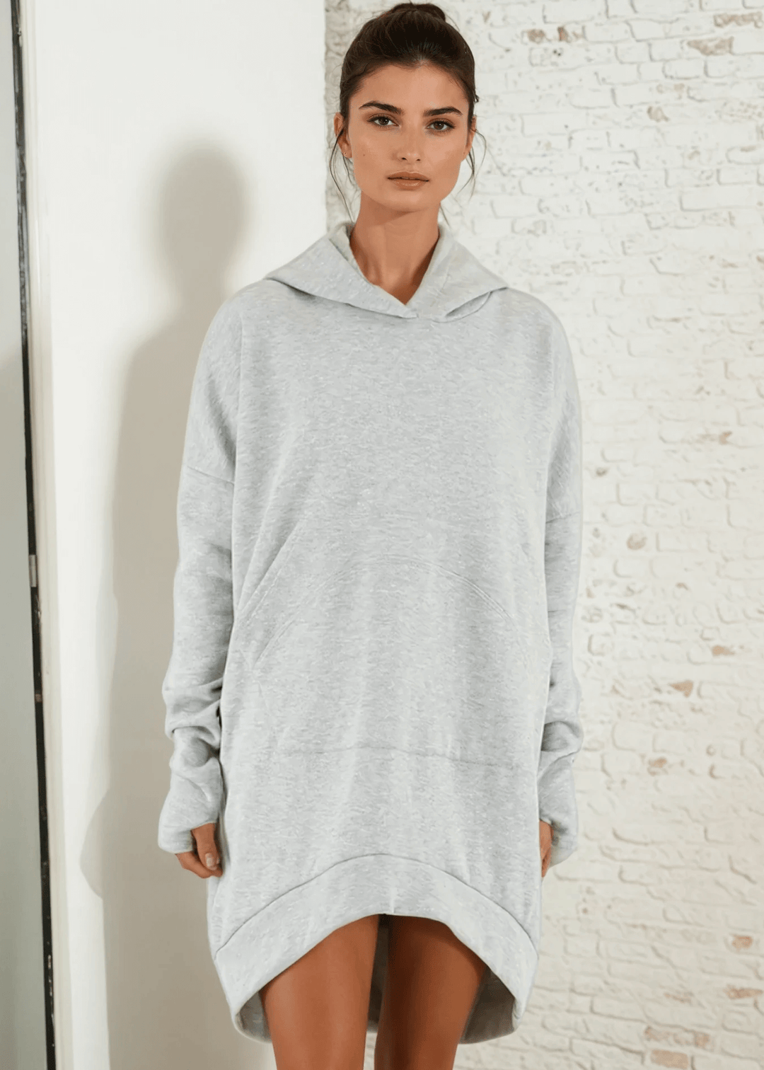 Camilla Cozy Heavy Fleece Tunic Hoodie Gray / Small Camilla Cozy Heavy Fleece Tunic Hoodie Gray / Small
