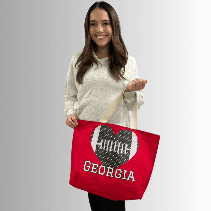 Personalized College Football Tote Made in USA