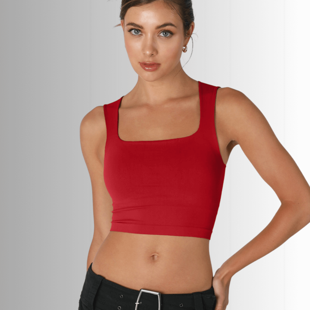 Nikibiki Clean Line Square Neck Bra Top NS8252 Made in USA