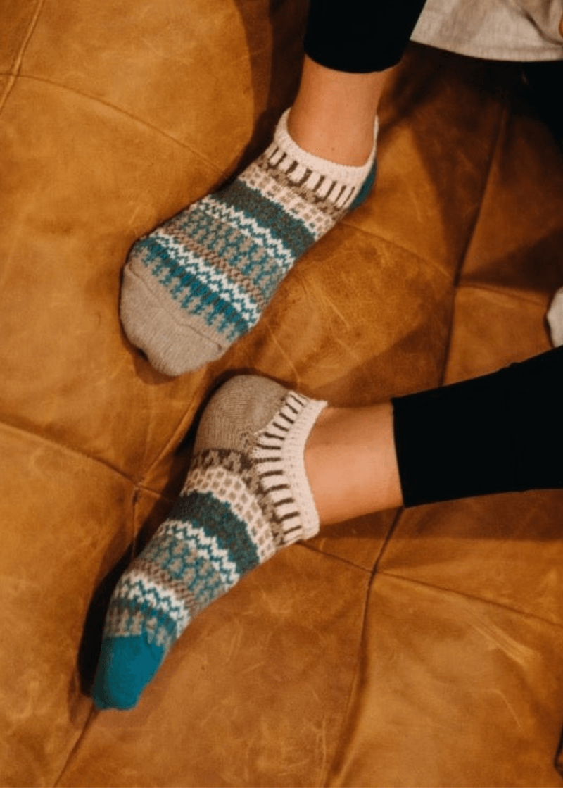 Solmate CUMIN Knitted Ankle Socks Proudly Made USA | These socks are delightfully mismatched & so very comfortable. Classy Cozy Cool Women's Boutique.