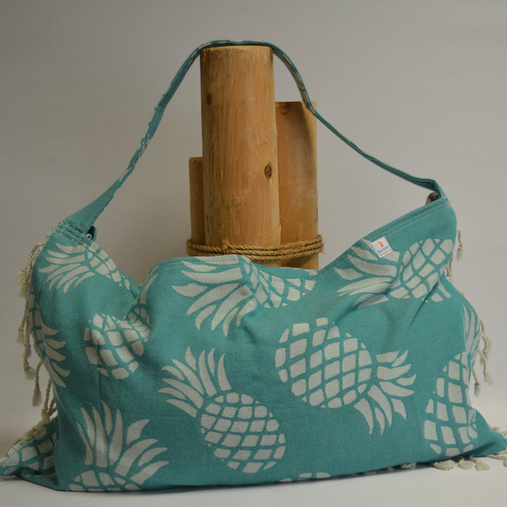 Solid 3‑in‑1 Turkish Cotton Beach Bag