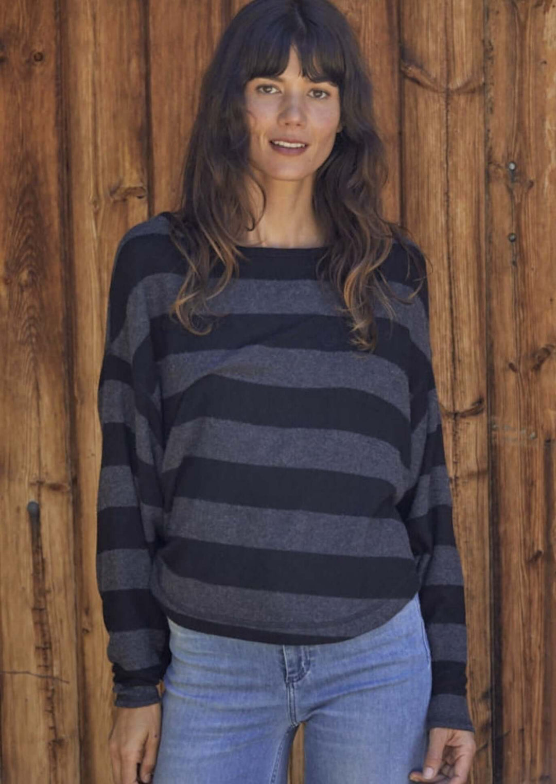 Elsa Striped Pullover Made in USA