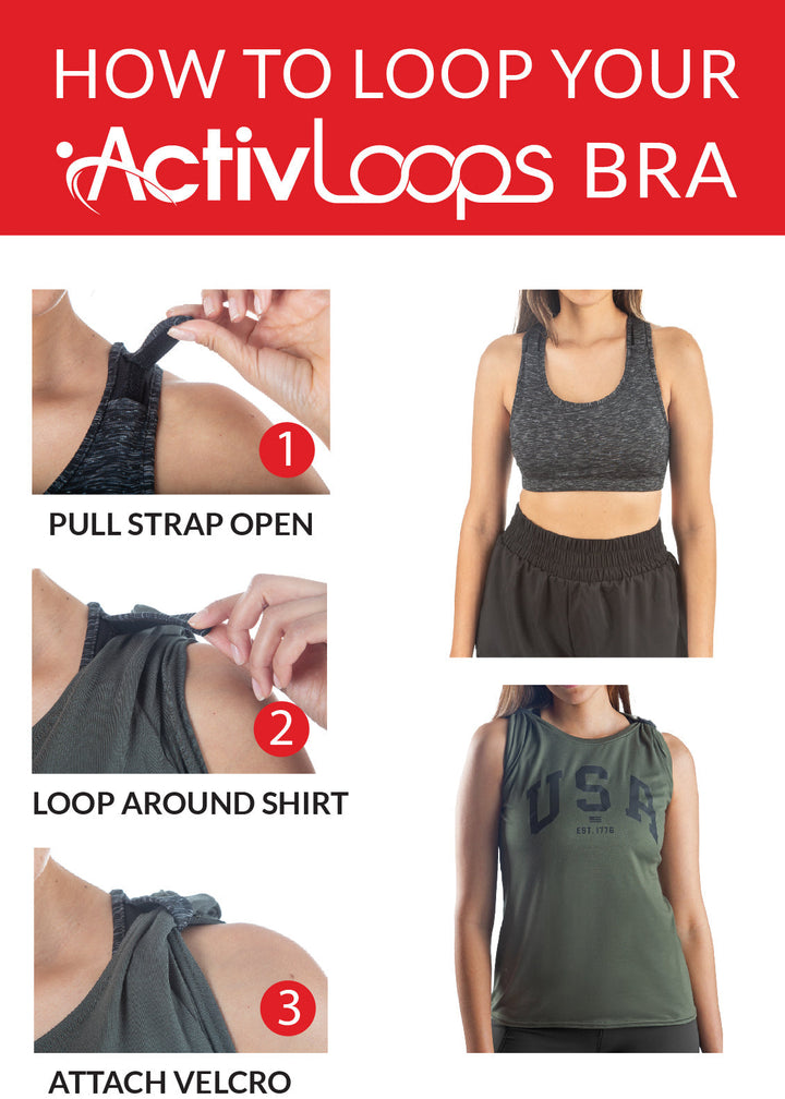 Activloops™  2-in-1 Steel Sports Bra