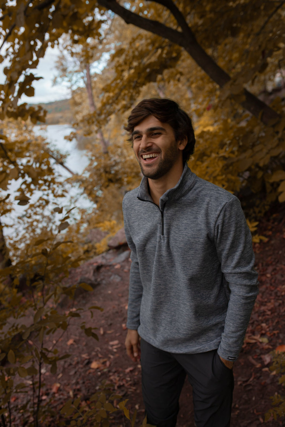 Made in USA. WSI Sportswear Men’s Polar Fleece 1/4 Zip Pullover. Comfortable. Dry Fit. Mid Weight. Gray.