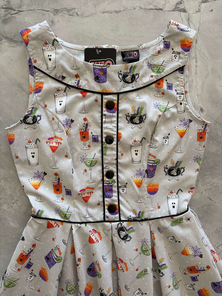 Elizabeth Dress in Witches Brew, alternate view