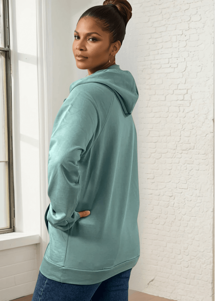 Experience unmatched comfort with this USA Made "Let's Get Cozy" Graphic Organic Cotton Pullover Hoodie in Arctic Blue. Crafted in the USA from 100% combed ring-spun organic cotton fleece