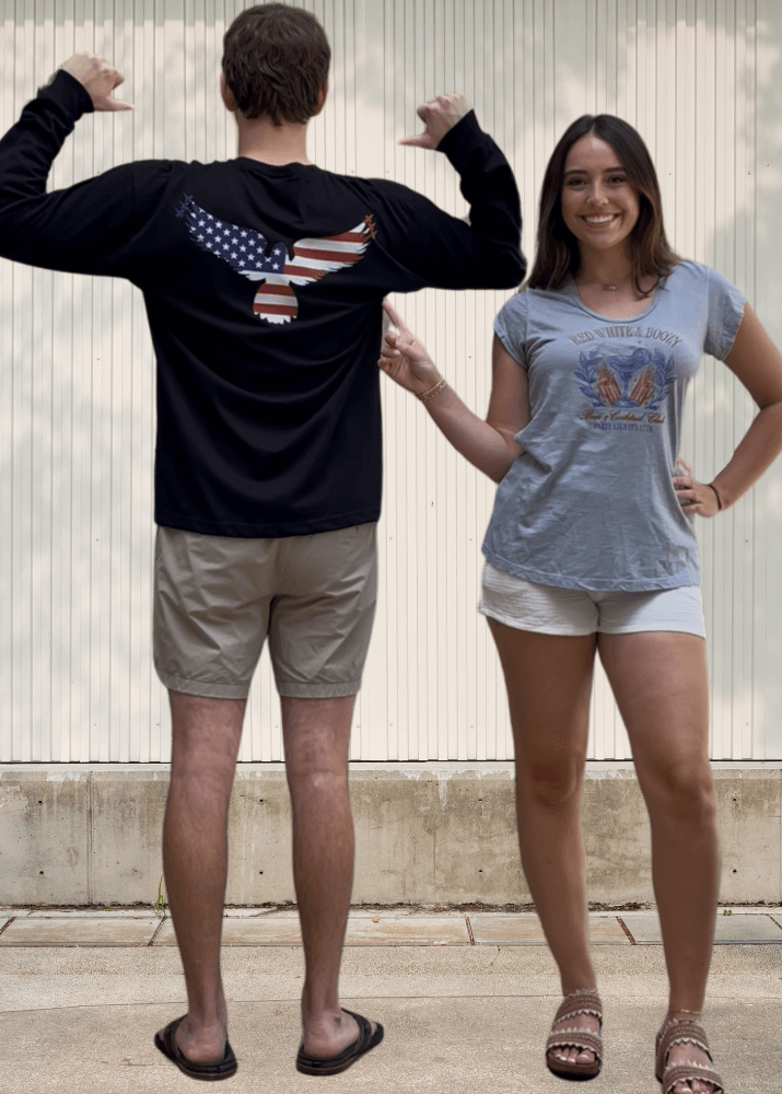 Land of the Free Men's Long Sleeve Cotton Tee Shirt